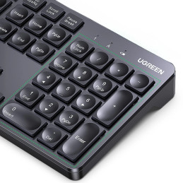 Wireless Membrane Keyboard UGREEN KU004 2.4G (Black)