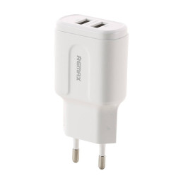 Wall charger Remax, RP-U22, 2x USB, 2.4A (white)
