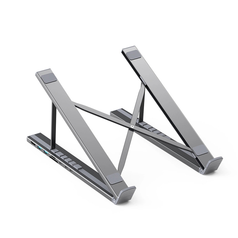 Choetech HUB-M48 7in1 Laptop Stand Docking Station (black) Choetech HUB-M48 7in1 Laptop Stand Docking Station (black)
