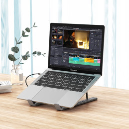 Choetech HUB-M48 7in1 Laptop Stand Docking Station (black)