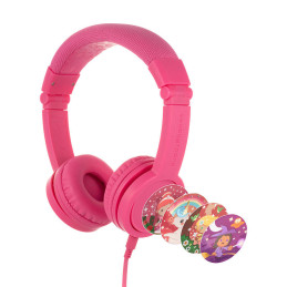 BuddyPhones Explore+ Vezetékes Gyerek Headset - Rózsaszín