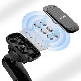 Dudao F12s car phone holder for dashboard (black)