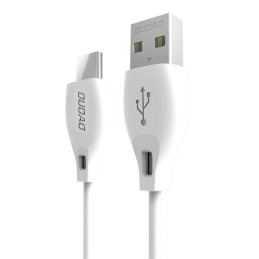 USB to USB-C cable Dudao L4T 2.4A 1m (white)
