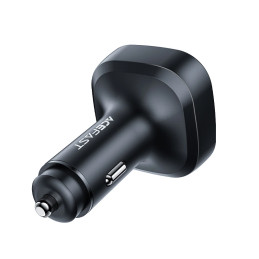 Car Charger Acefast B5, 101W, 2x USB-C + USB, OLED (black)