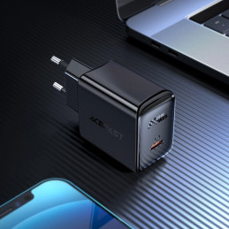 Wall Charger Acefast A1 PD20W, 1x USB-C (black)