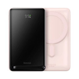 Baseus Magnetic Powerbank,10000mAh, 20W (rózsaszín)