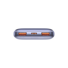 Baseus Bipow Pro Powerbank 10000mAh, 2xUSB, USB-C, 20W (lila)