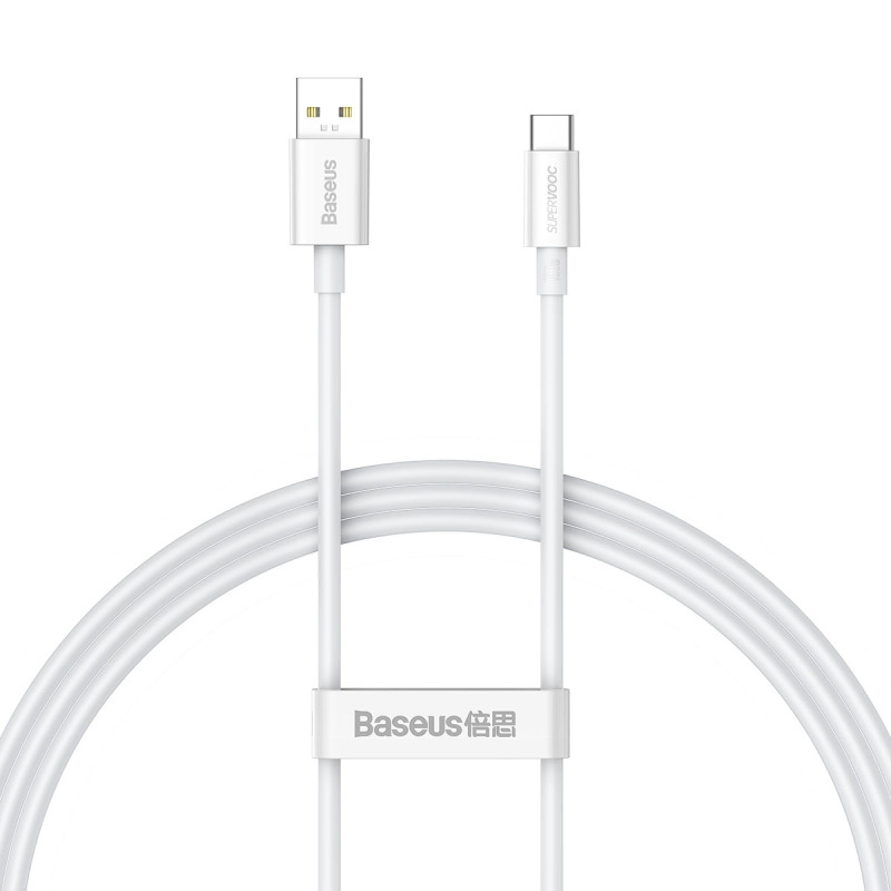 USB kábel a USB-C Baseus Superior sorozathoz, 65 W, PD, 1m (fehér) USB kábel a USB-C Baseus Superior sorozathoz, 65 W, PD, 1m (fehér)