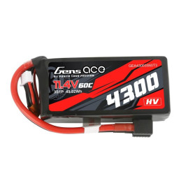 Gens Ace 4300mAh 11,4V 60C 3S1P akkumulátor XT60 / T-csatlakozóval