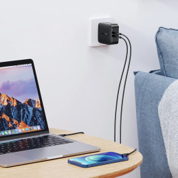 UGREEN CD216  PD  adapter, 2xUSB-C, 66W (fekete)