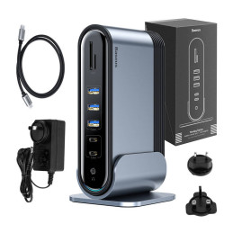 Baseus Working Station dokkoló állomás, HUB USB-C 16in1