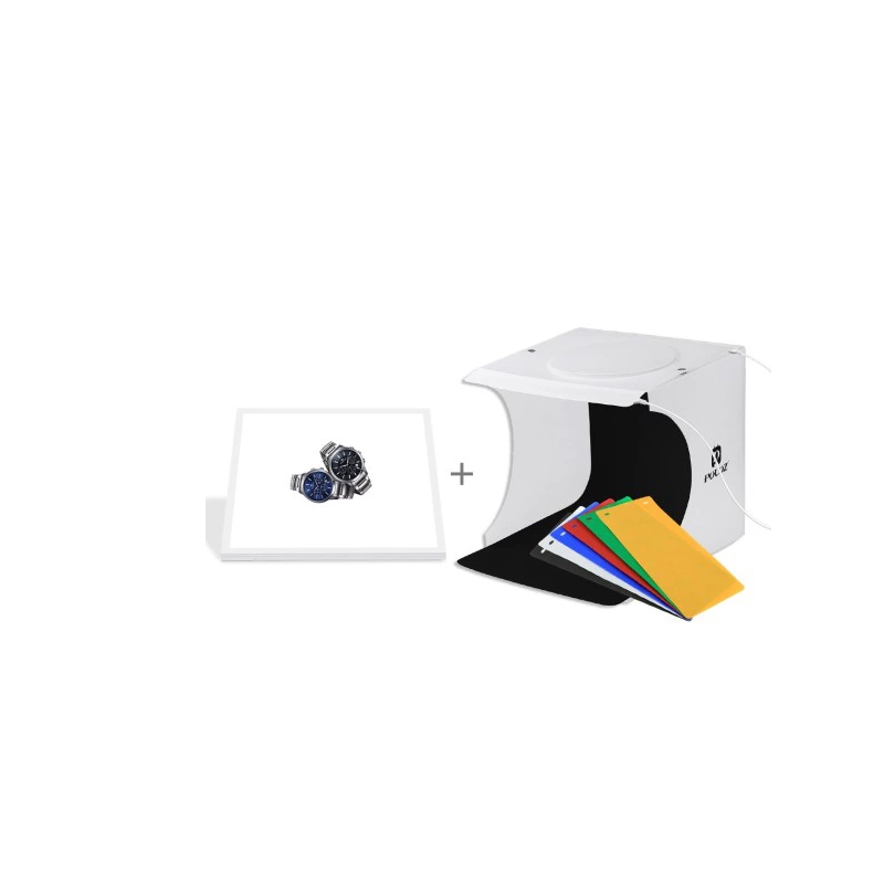 Puluz PU5137 fénysátor 20cm LED 1100 lumen + árnyékoló Puluz PU5137 fénysátor 20cm LED 1100 lumen + árnyékoló