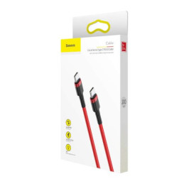 Baseus  Cafule USB Type-C - USB Type-C QC3.0 cable 1m Red