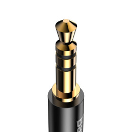 Baseus CAM01-01 USB kábel 1,2 M 3.5mm USB C Fekete