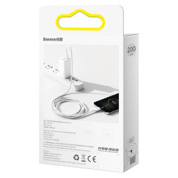 Baseus Superior USB kábel 2 M USB 2.0 USB A Micro-USB A Fehér