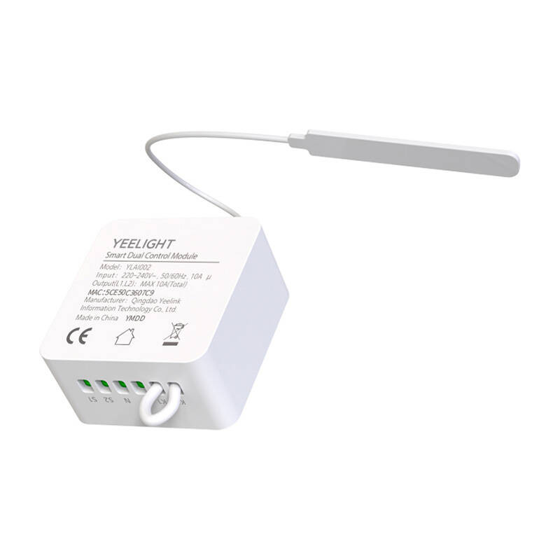 Beépíthető WiFi kapcsoló XIAOMI YEELIGHT Dual Control Module fehér Beépíthető WiFi kapcsoló XIAOMI YEELIGHT Dual Control Module fehér