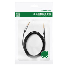 3,5 mm-es mini jack kábel AUX UGREEN 1 m (fekete)