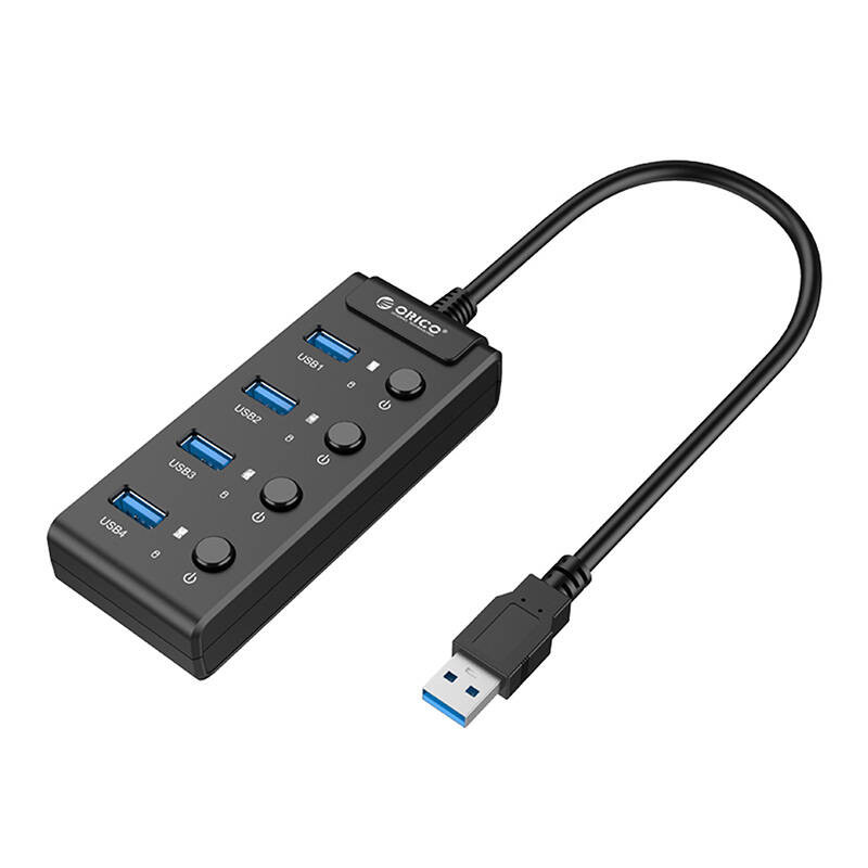 Orico hub USB 3.0, 5x USB (fekete) Orico hub USB 3.0, 5x USB (fekete)