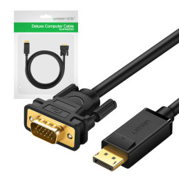 UGREEN DP105 DisplayPort - VGA kábel FullHD, egyirányú, 1,5m (fekete)