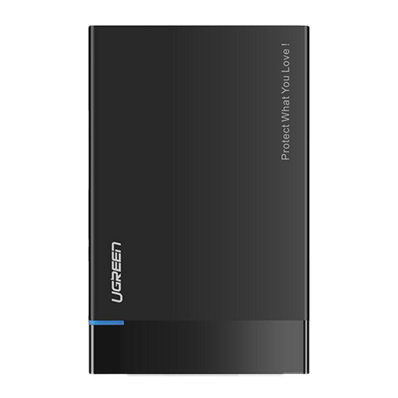 UGREEN US221 2.5 HDD / SSD külső ház, SATA, USB 3.0 + USB-C - USB-C 3.1 (fekete) UGREEN US221 2.5 HDD / SSD külső ház, SATA, USB 3.0 + USB-C - USB-C 3.1 (fekete)