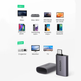 UGREEN US320 USB-C-HDMI adapter (szürke)