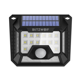 Blitzwolf BW-OLT3 kültéri napelemes LED lámpa mozgás- és szürkületérzékelővel, 1200mAh (2 db)