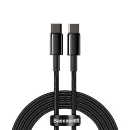 Baseus Tungsten Gold USB-C-USB-C kábel, 100 W, 2 m (fekete)