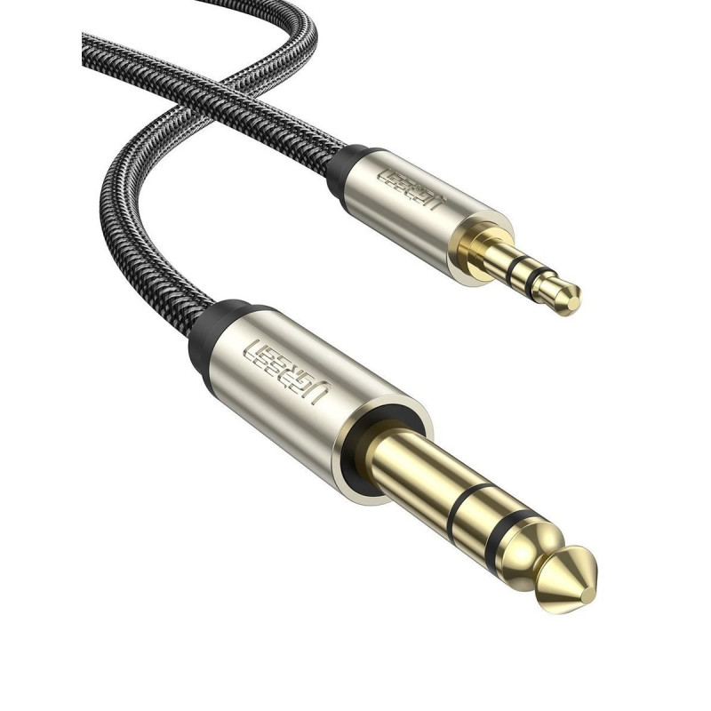 UGREEN AV127 3,5 mm-es jack kábel TRS-hez - 5 m (szürke) UGREEN AV127 3,5 mm-es jack kábel TRS-hez - 5 m (szürke)