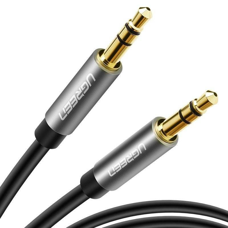UGREEN AV119 3,5 mm-es AUX csatlakozókábel 5 m (fekete) UGREEN AV119 3,5 mm-es AUX csatlakozókábel 5 m (fekete)