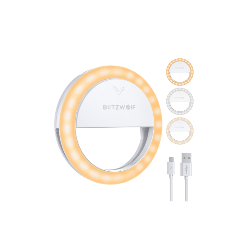 BlitzWolf BW-SL0 Pro gyűrűfény, LED BlitzWolf BW-SL0 Pro gyűrűfény, LED