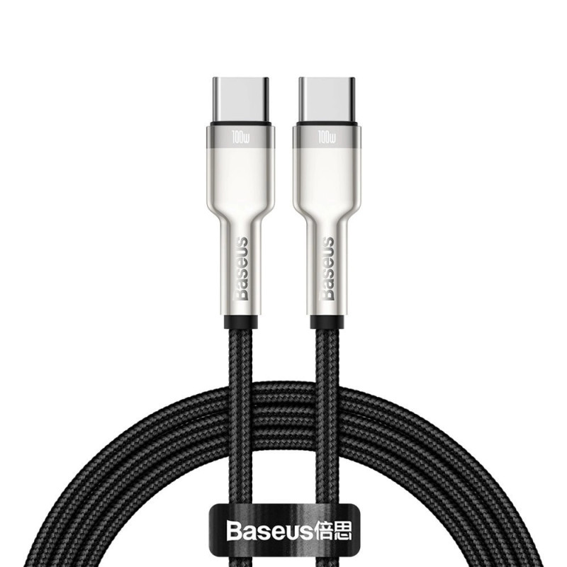 Baseus Cafule USB-C-USB-C kábel, 100 W, 1 m (fekete) Baseus Cafule USB-C-USB-C kábel, 100 W, 1 m (fekete)