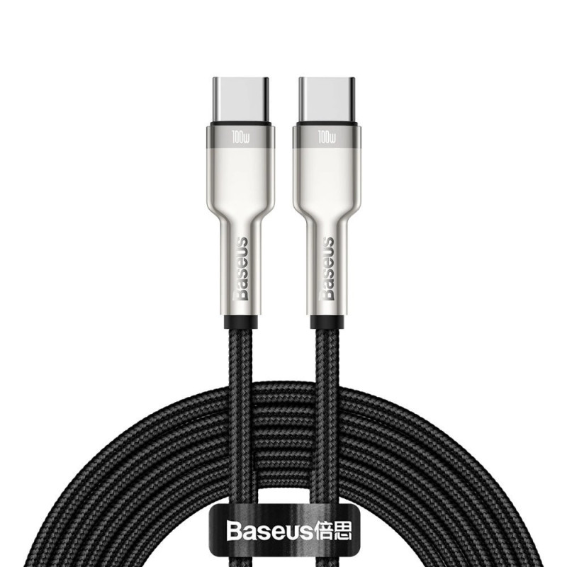 Baseus Cafule USB-C – USB-C kábel, 100 W, 2 m (fekete) Baseus Cafule USB-C – USB-C kábel, 100 W, 2 m (fekete)