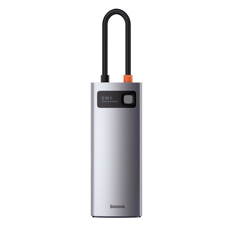 Baseus Metal Gleam Series 5 az 1-ben hub, USB-C - 3x USB 3.0 + HDMI + USB-C PD Baseus Metal Gleam Series 5 az 1-ben hub, USB-C - 3x USB 3.0 + HDMI + USB-C PD