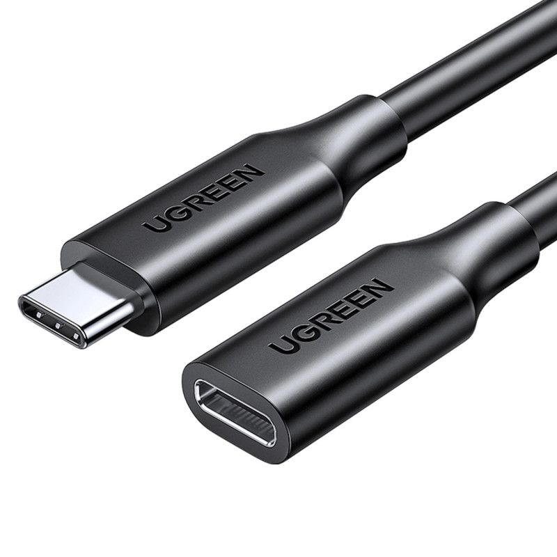 Hosszabbító USB-C 3.1 Gen2 UGREEN kábel, 4K, 100 W, 1 m (fekete) Hosszabbító USB-C 3.1 Gen2 UGREEN kábel, 4K, 100 W, 1 m (fekete)