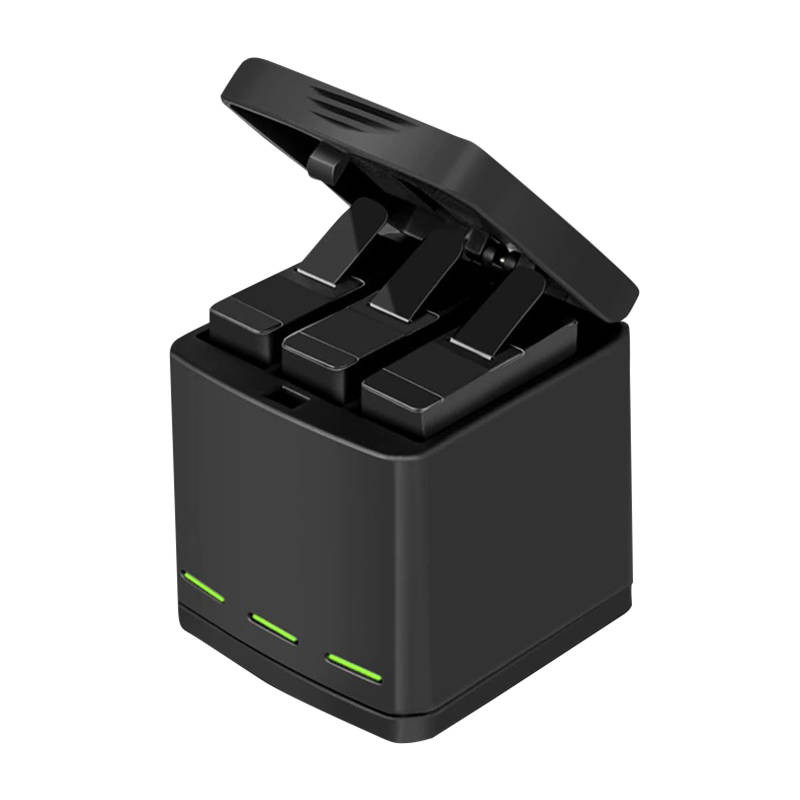 Három csatornás Telesin dobozos töltő GoPro Hero 8 + 2 akkumulátorhoz (GP-BNC-801) Három csatornás Telesin dobozos töltő GoPro Hero 8 + 2 akkumulátorhoz (GP-BNC-801)