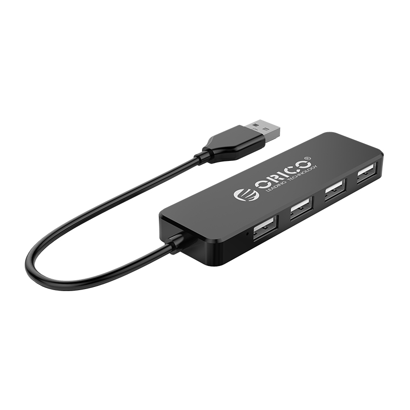 Orico hub adapter, USB-4x USB (fekete) Orico hub adapter, USB-4x USB (fekete)
