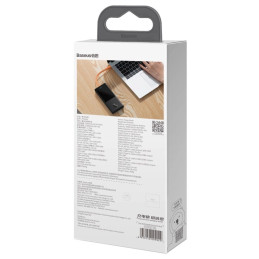 Powerbank Baseus 20000mAh, PD, 2xUSB + USB-C, USB-C 65W kábel (fekete)