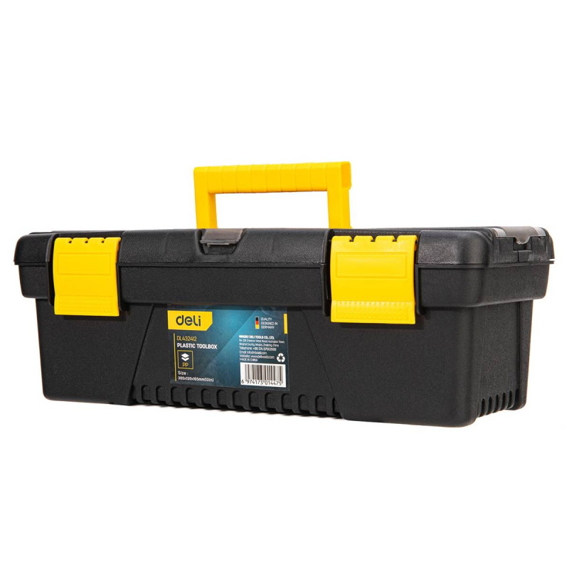 Deli Tools EDL432412 szerszámosláda 12" (sárga) Deli Tools EDL432412 szerszámosláda 12" (sárga)