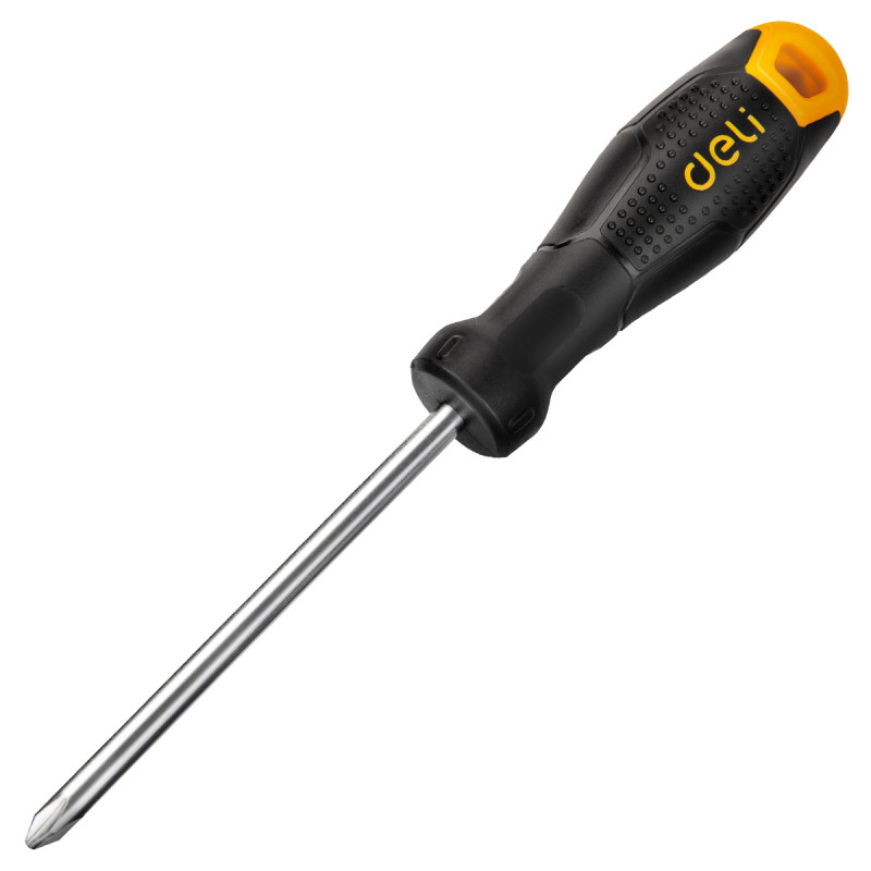 Deli Tools Phillips csavarhúzó EDL625075, PH1x75mm (fekete) Deli Tools Phillips csavarhúzó EDL625075, PH1x75mm (fekete)
