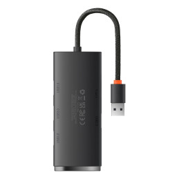 Baseus Lite Series 4 az 1-ben USB - 4x USB 3.0 hub, 25 cm (fekete)