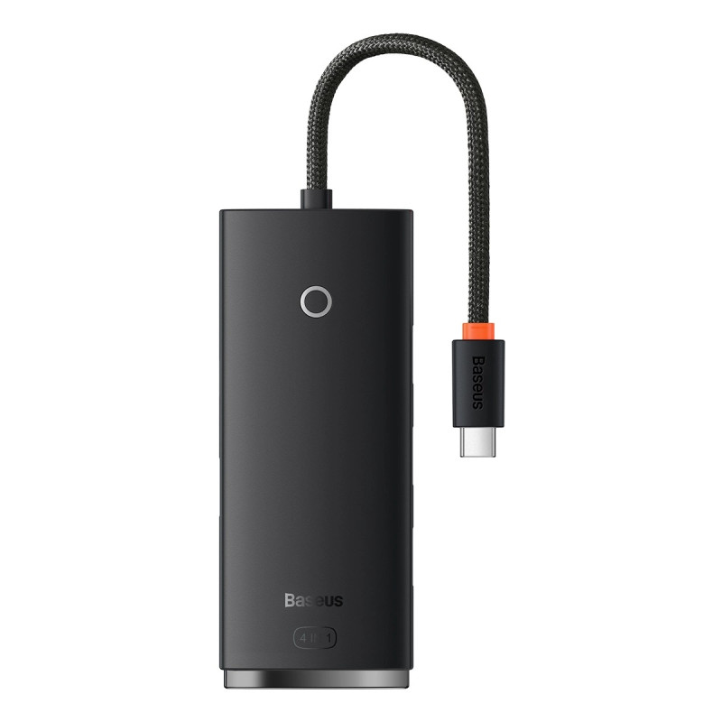 Baseus Lite Series Hub 4in1 USB-C 4x USB 3.0 + USB-C, 25cm (fekete) Baseus Lite Series Hub 4in1 USB-C 4x USB 3.0 + USB-C, 25cm (fekete)