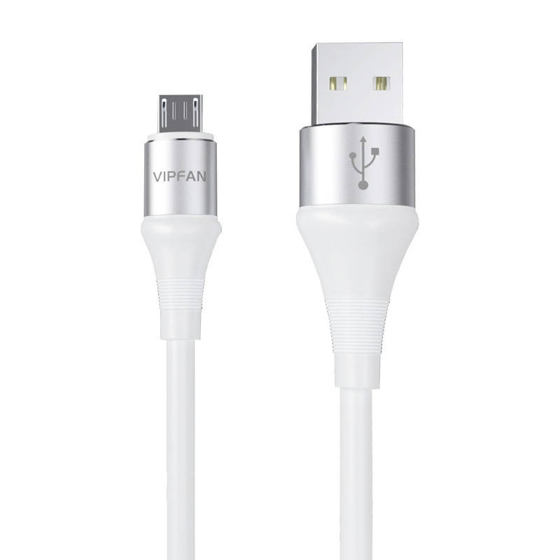 USB és Micro USB kábel Vipfan Colorful X09, 3A, 1.2m (fehér) USB és Micro USB kábel Vipfan Colorful X09, 3A, 1.2m (fehér)