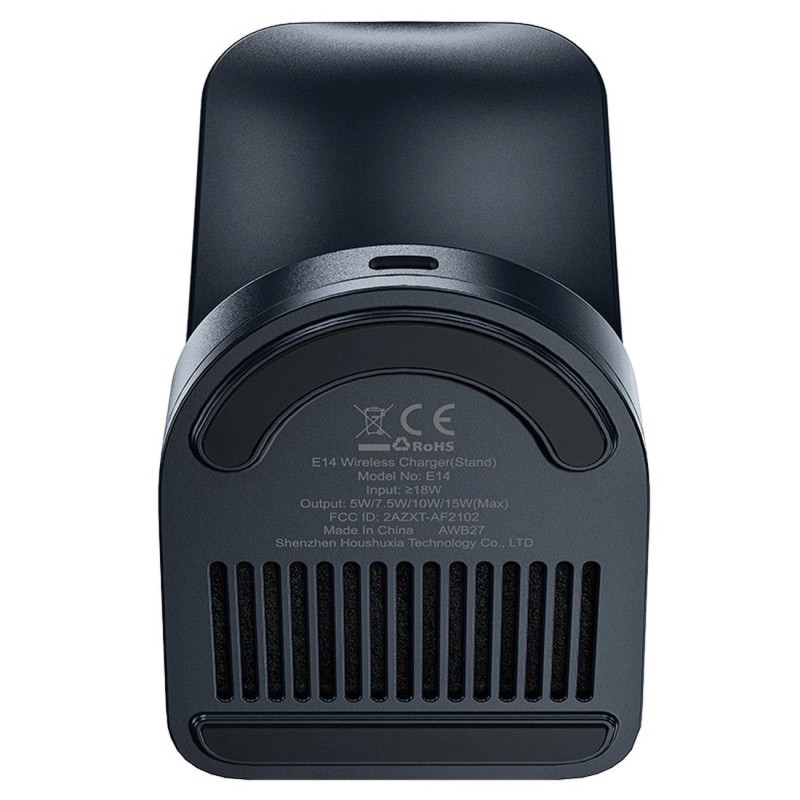 Qi induction charger with stand Acefast 15W E14 (gray) Qi induction charger with stand Acefast 15W E14 (gray)