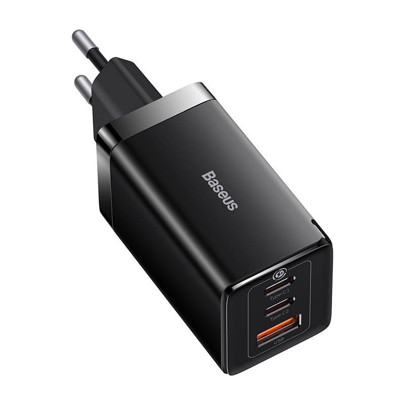Baseus GaN5 Pro wall charger 2xUSB-C + USB, 65W (black) Baseus GaN5 Pro wall charger 2xUSB-C + USB, 65W (black)
