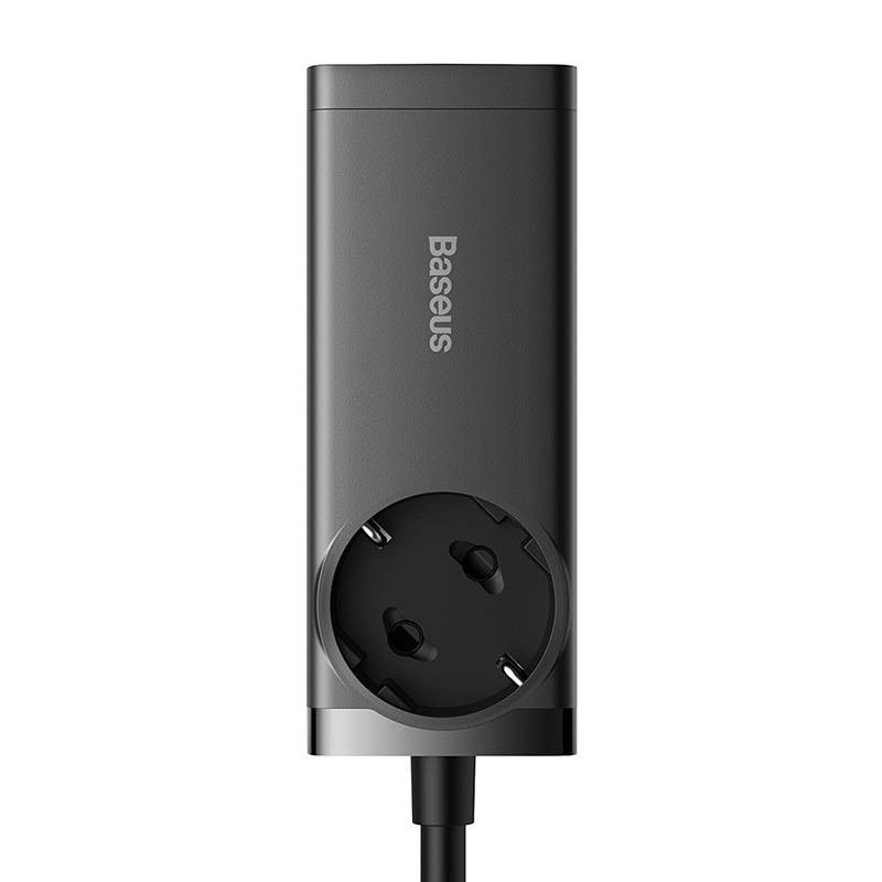 Baseus GaN3 Pro wall charger / powerstrip 2xUSB + 2xUSB-C + AC, 100W (black) Baseus GaN3 Pro wall charger / powerstrip 2xUSB + 2xUSB-C + AC, 100W (black)