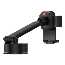 Baseus Easy Control Clamp Car Holder with suction cup (black)