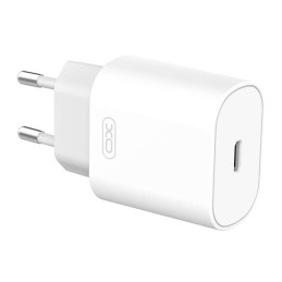 Wall Charger with + USB-C Cable XO L91EU 25W (white)