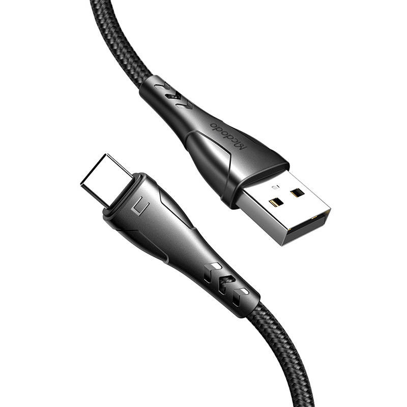 USB to USB-C cable, Mcdodo CA-7460, 0.2m (black) USB to USB-C cable, Mcdodo CA-7460, 0.2m (black)