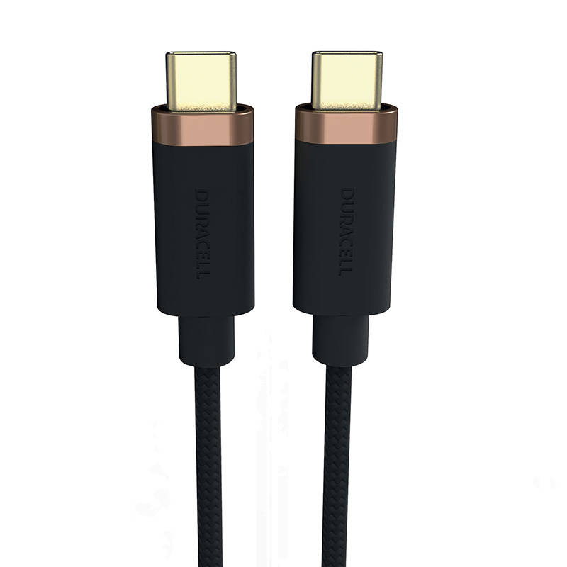 Duracell USB-C cable for USB-C 3.2 1m (Black) Duracell USB-C cable for USB-C 3.2 1m (Black)