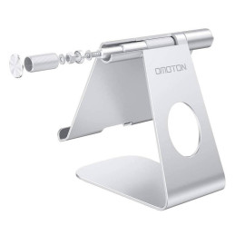 OMOTON Tablet Stand Holder Adjustable (Silver)